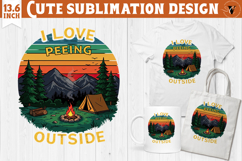 Camping sublimation design | Camping cliparts | Funny camp Product Image 1