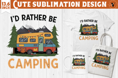 Camping sublimation design | Camping cliparts | Funny camp Product Image 1