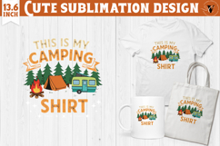 Camping sublimation design | Camping cliparts | Funny camp Product Image 1