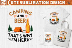 Camping sublimation design | Camping cliparts | Funny camp Product Image 1