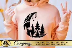 Camping SVG PNG EPS DXF CAMPER SVG Wild Adventure SVG CAMP Product Image 2