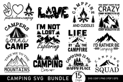 Camping SVG Bundle - Adventure Camping SVG File - Camp SVG Product Image 2