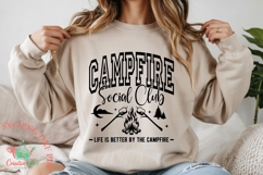 Campfire Social Club, Camping Shirt SVG, Camping SVG PNG Product Image 1