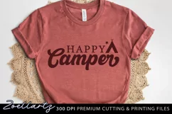 Happy Camper SVG PNG EPS DXF Camping Quote SVG Adventure SVG Product Image 2