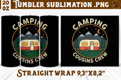 Tumbler Sublimation | Camping | Funny camp Product Image 1