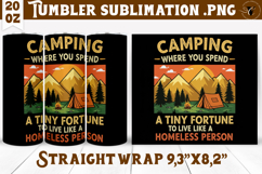 Tumbler Sublimation | Camping | Funny camp Product Image 1