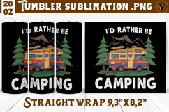 Tumbler Sublimation | Camping | Funny camp Product Image 1
