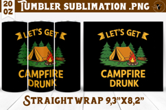 Tumbler Sublimation | Camping | Funny camp Product Image 1