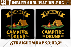 Tumbler Sublimation | Camping | Funny camp Product Image 1