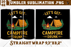 Tumbler Sublimation | Camping | Funny camp Product Image 1
