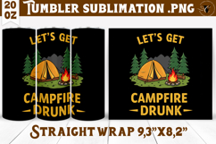 Tumbler Sublimation | Camping | Funny camp Product Image 1