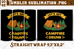 Tumbler Sublimation | Camping | Funny camp Product Image 1