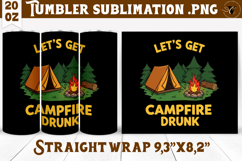Tumbler Sublimation | Camping | Funny camp Product Image 1