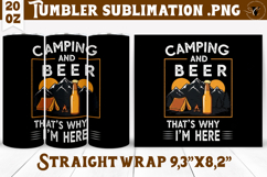 Tumbler Sublimation | Camping | Funny camp Product Image 1