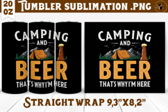 Tumbler Sublimation | Camping | Funny camp Product Image 1