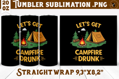 Tumbler Sublimation | Camping | Funny camp Product Image 1