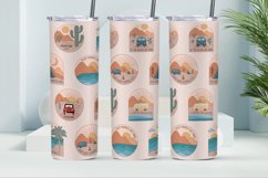 Camping tumbler wrap, 20 oz tumbler design camping Product Image 1