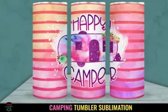CAMPING TUMBLER SUBLIMATION I 20 OZ CAMPING TUMBLER WRAP PNG I OUTDOOR ADVENTURE TUMBLER WRAP