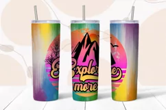 CAMPING TUMBLER SUBLIMATION I 20 OZ CAMPING TUMBLER WRAP PNG I OUTDOOR ADVENTURE TUMBLER WRAP