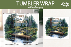 Camping Tumbler Wrap Sublimation