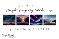 Camping Tumbler Wrap Sublimation Bundle Skinny Tumbler 20oz