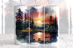 Tumbler Sublimation Camping 20 oz tumbler wrap Png 