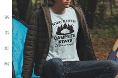 Camping SVG - What Happens at the Campsite Cut File Product Image 2