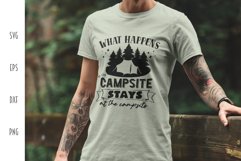 Camping SVG - What Happens at the Campsite Cut File Product Image 4