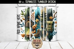 Camping Brushstrokes Squirrel - 20 oz Seamless Tumbler Product Image 1