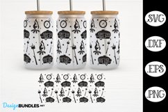 Camping 16 oz Can Glass Wrap SVG Product Image 1