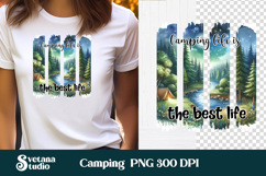 Camping brushstroke clipart PNG | Summer sublimation Product Image 1
