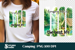 Camping brushstroke clipart PNG | Summer sublimation Product Image 1