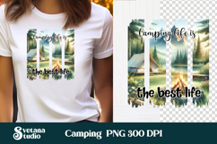 Camping brushstroke clipart PNG | Summer sublimation Product Image 1