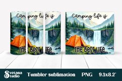 Camping tumbler | Camping sublimation | Tumbler wrap Product Image 1