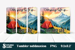 Camping tumbler | Camping sublimation | Tumbler wrap Product Image 1