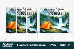 Camping tumbler | Camping sublimation | Tumbler wrap Product Image 1