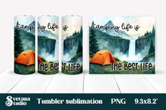 Camping tumbler | Camping sublimation | Tumbler wrap Product Image 1