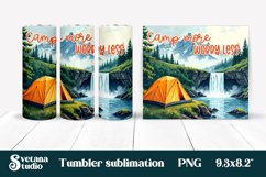 Camping tumbler | Camping sublimation | Tumbler wrap Product Image 1