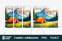 Camping tumbler | Camping sublimation | Tumbler wrap Product Image 1