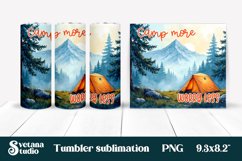 Camping tumbler | Camping sublimation | Tumbler wrap Product Image 1