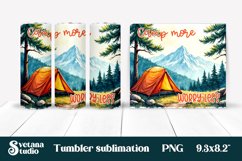 Camping tumbler | Camping sublimation | Tumbler wrap Product Image 1