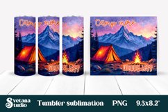 Camping tumbler | Camping sublimation | Tumbler wrap Product Image 1