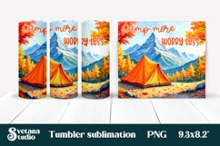 Camping tumbler | Camping sublimation | Tumbler wrap Product Image 1