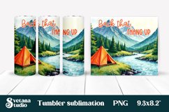 Camping tumbler | Camping sublimation | Tumbler wrap Product Image 1