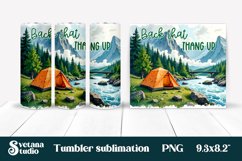 Camping tumbler | Camping sublimation | Tumbler wrap Product Image 1