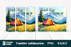 Camping tumbler | Camping sublimation | Tumbler wrap Product Image 1