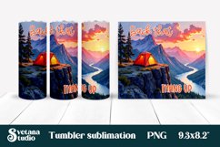 Camping tumbler | Camping sublimation | Tumbler wrap Product Image 1