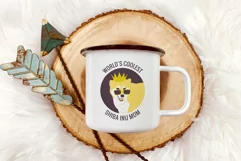 World's coolest shiba inu mom - funny Japanese dog print PNG Product Image 5