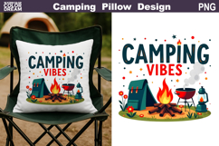 Camping Sublimation Bundle | Tent Fire Lantern Clipart Product Image 3