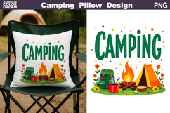 Camping Sublimation Bundle | Tent Fire Lantern Clipart Product Image 4
